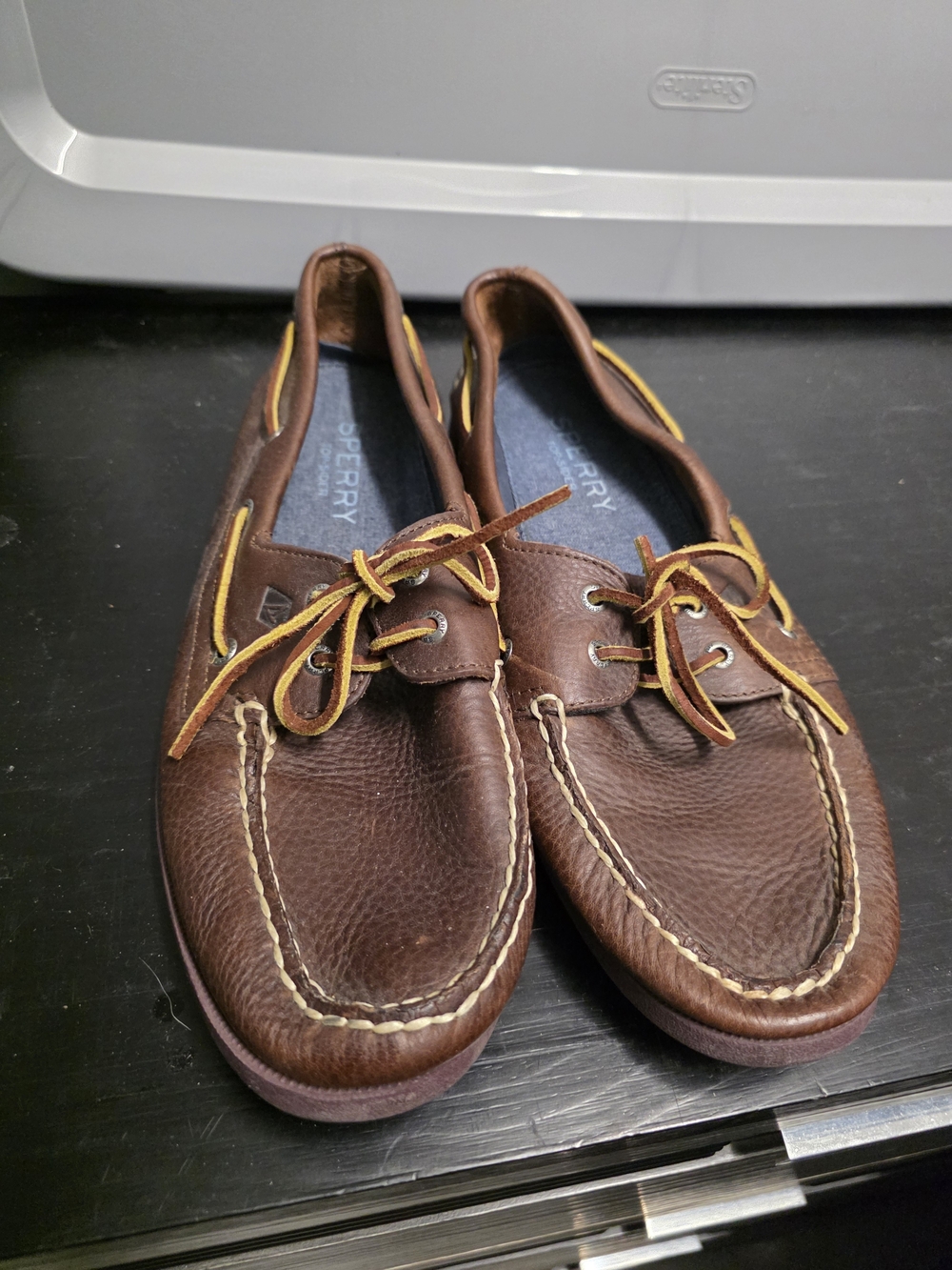 Sperry Men's Brown Leather Boat Shoes